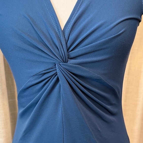 Patagonia Blue Twist Front Sleeveless Dress Women's Midi - Small - Picture 6 of 11